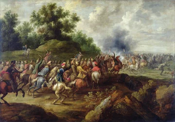 Escuadrón yendo a luchar